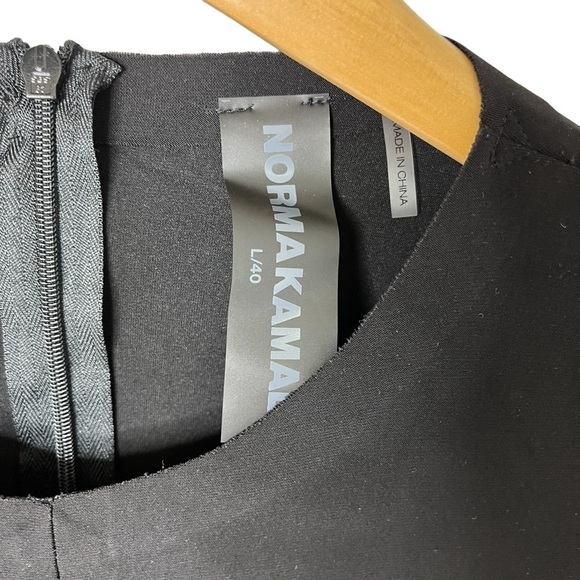 Norma Kamali Sleeveless Cut Out Jumpsuit Black Size Large Cut Out Accents - Picture 9 of 10